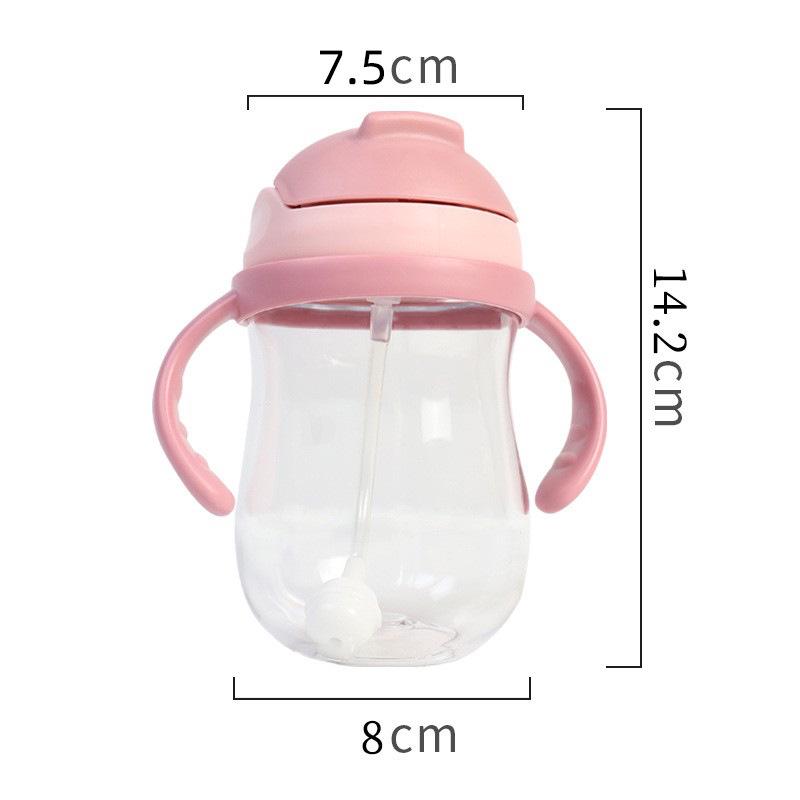 Neugeborenen Babyflasche Schnabeltasse - Tritan Strohbecher, Tropf- und auslaufsicher, Ideal für Säuglinge und Kinder