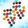 600Pcs Colored Wooden Beads 8Mm Round DIY Craft Beads for Jewelry Making Creative Accessories Natural Wood Smooth Finish Kids
