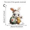 New Easter Flower Rabbit Toilet Sticker PVC Self-Adhesive Bathroom Decor Removable Waterproof Wall Stickers Wall Decoration