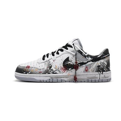 Große Tintenpferd-Abdeckung Niedrige Skateboard-Schuhe Unisex 355152-106(Team998-)