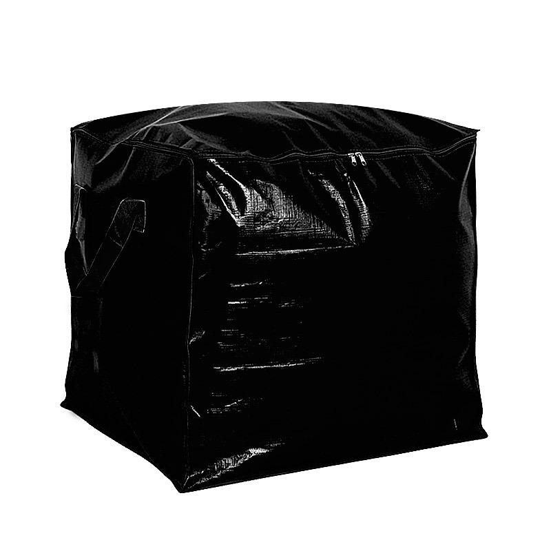 Large Capacity PE Moving Storage Bag with Reinforced Handles, Double Metal Zipper, Water-Resistant Durable Design