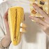 Large Capacity Sandwich Pencil Case Bread Plush Pencil Cases Plush Pencil Bag  Stationery