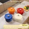 Enamel Cast Iron Non-Stick Stew Pot for Induction and Gas Cookers