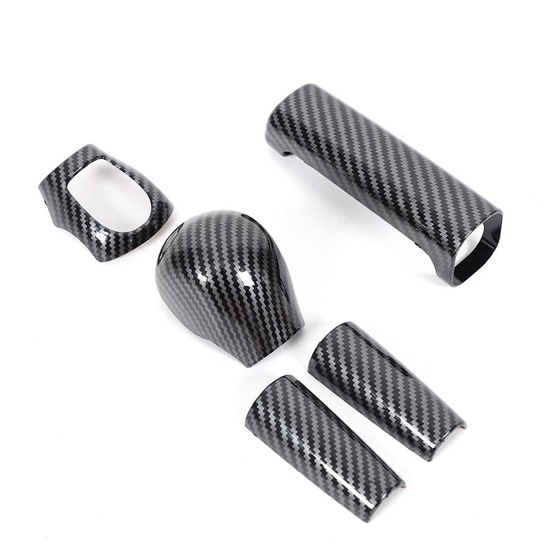 For Smart 453 Fortwo Forfour 16-21 Car Gear Head Cover Gear Handle Handbrake Shell Trim Stickers Interior Car Accessories
