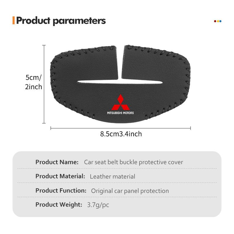 cxdjmy1 For Mitsubishi Car Seat Belt Buckle Clip Anti Scratch Protector Cover Accessories Lancer ASX Pajero Mirage Attrage Xpander