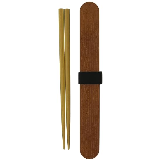 Tatsumiya Chopstick Case Set 18cm Magewappa Made in Japan Light Brown B08S6M3MPQ