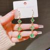 New Trendy Earline Temperament Earrings Ginkgo Earrings High Sense Niche Long Fringed Earrings Versatile