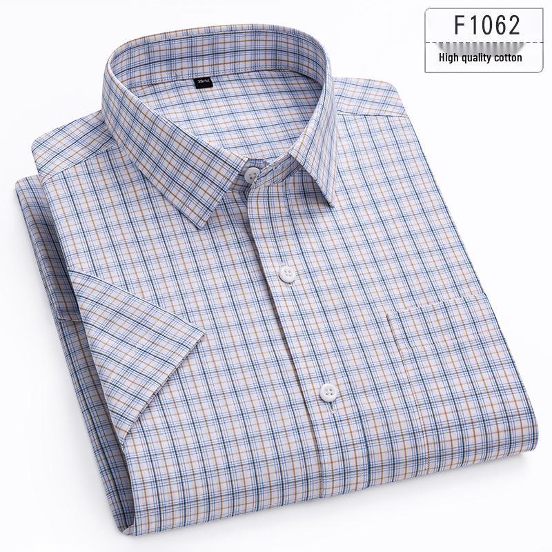 2025 Herren-Streifenshirt aus reiner Baumwolle mit kurzen Ärmeln - Bequem & Atmungsaktiv Sommer-Freizeitkleidung