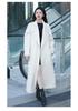 2025 Winter Korean Style Women's Double-Sided Wool Coat with Stand Collar