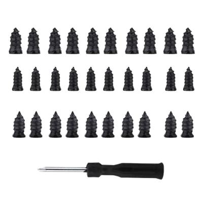 30Pcs Tire Repair Rubber Nails And Screwdriver Set For Car Motorcycle Emergency Puncture Fixing Rubber Nails
