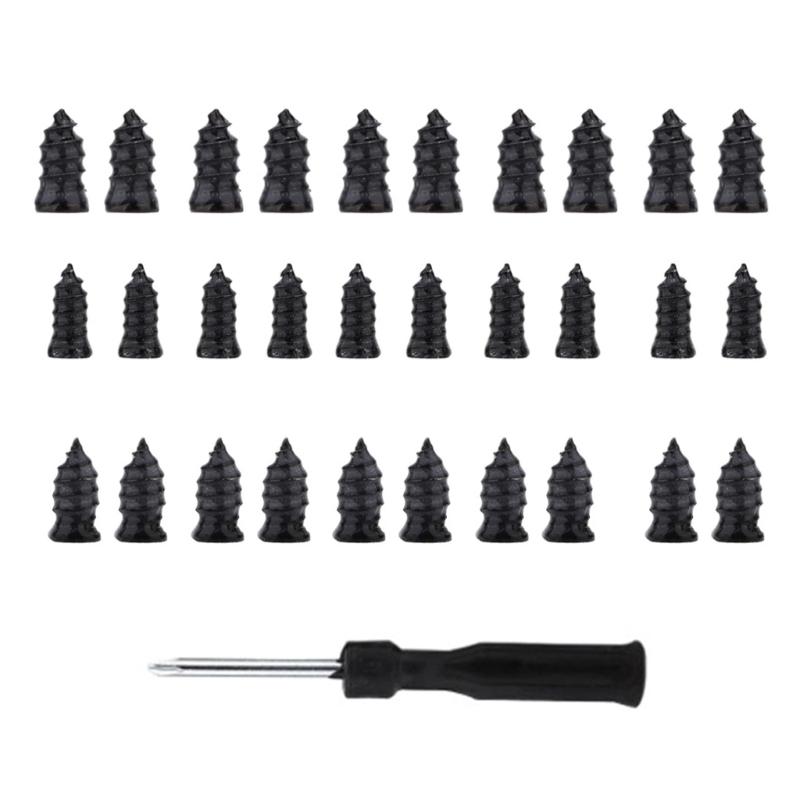 

30Pcs Tire Repair Rubber Nails And Screwdriver Set For Car Motorcycle Emergency Puncture Fixing Rubber Nails 1