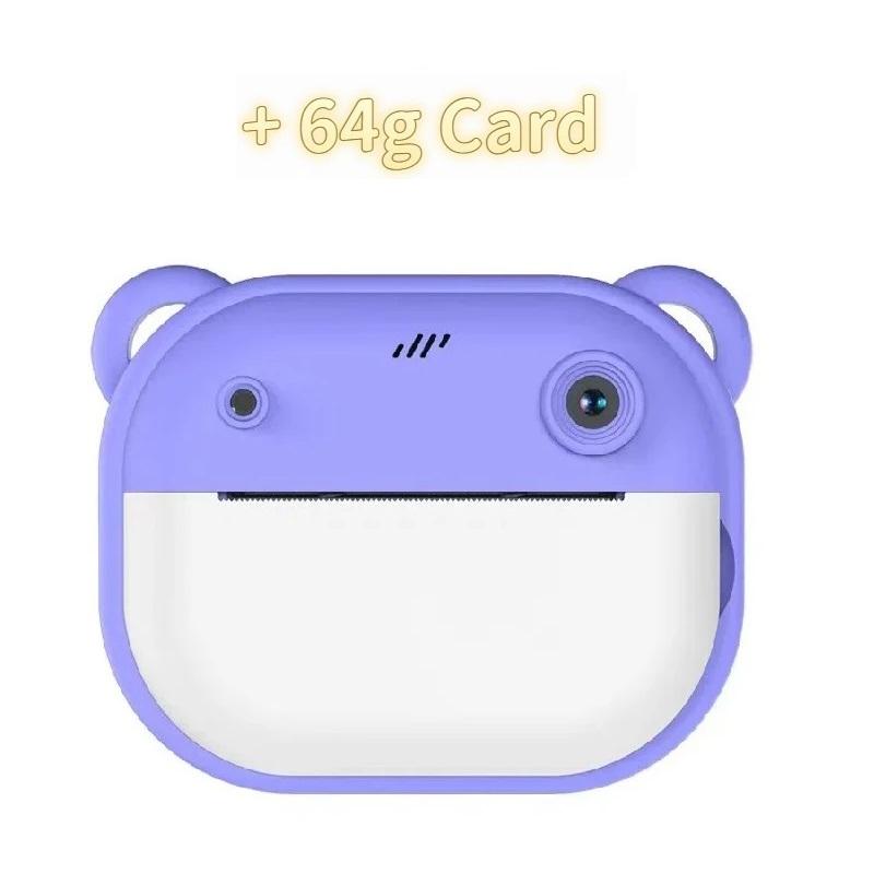 Polaroid Infantil Pode Tirar Fotos e Imprimir Mini Câmeras Digitais, Impressão Infantil Pequenas DSLRs