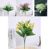 Beautifully Crafted 7 Branch Fake Lily Of The Valley Bouquet For Luxurious Event Decoration