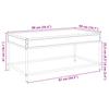 Infinity LED Coffee Table in Sonoma Oak 90 x 50 x 41 cm