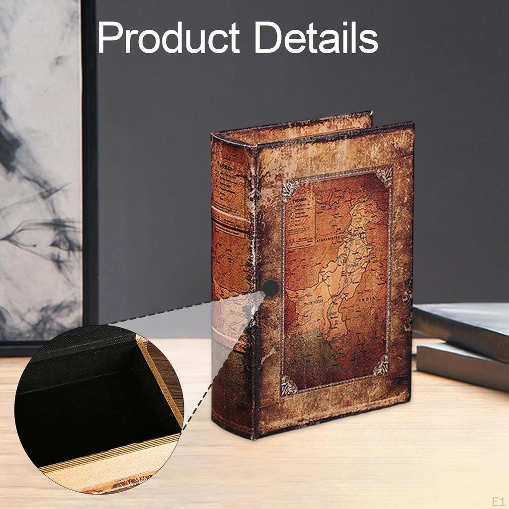 Simulation Book Model Miniature Storage Box Luxury Jewelry Case for TV Cabinet Hotel Bedroom