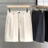Premium drape elastic five-point pants men's summer new ice silk loose trousers thin casual straight shorts