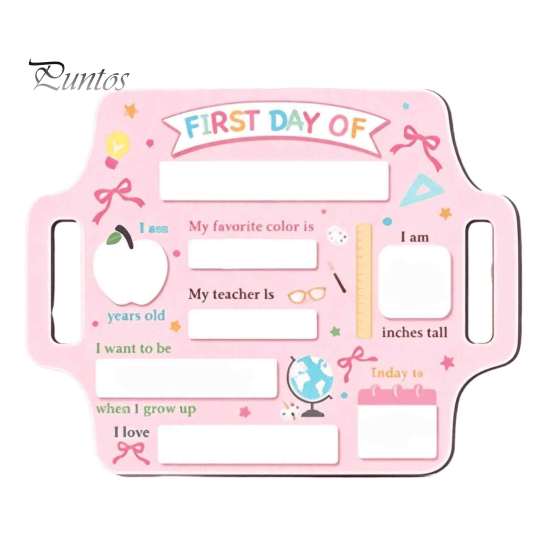 Wedding Reception Signage First and Last Day of School Board Sign for Kids, Reusable Wooden Memo Chalkboard Sign, Cute Writing Daily Notes Schedules