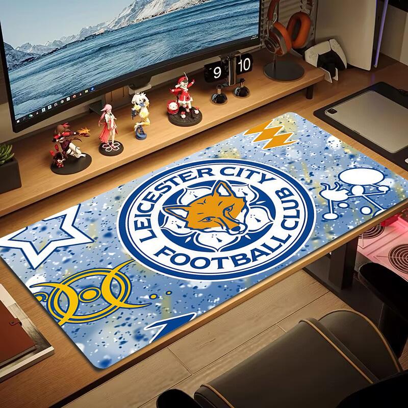 Leicester City Football Club Print  Cushion Non-slip Laptop Tablet Big Mousepad XXL Mat Mini PC Playmat With Lock edge