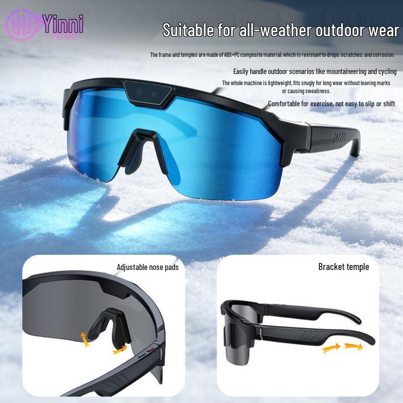 Smart Anti-Photography Cycling Glasses with 800W Pixel Camera & WiFi Image Recognition