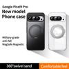 360°Rotating Stand Magnetic Phone Case For Google Pixel 10 9 8A 8 Pro XL Luxury Metal Folding Bracket Shockproof Protector Cover
