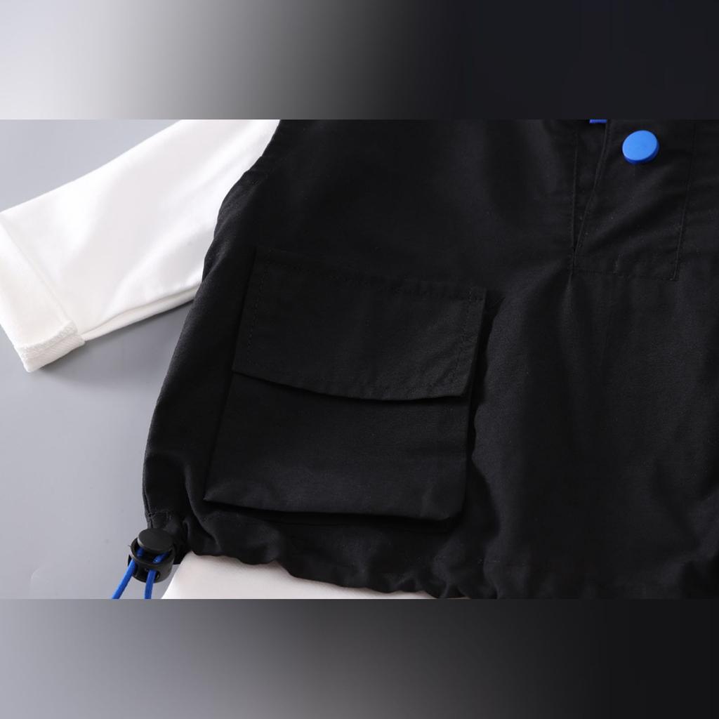 Uformelt langermet sett for barn, komfortable hverdagsantrekk