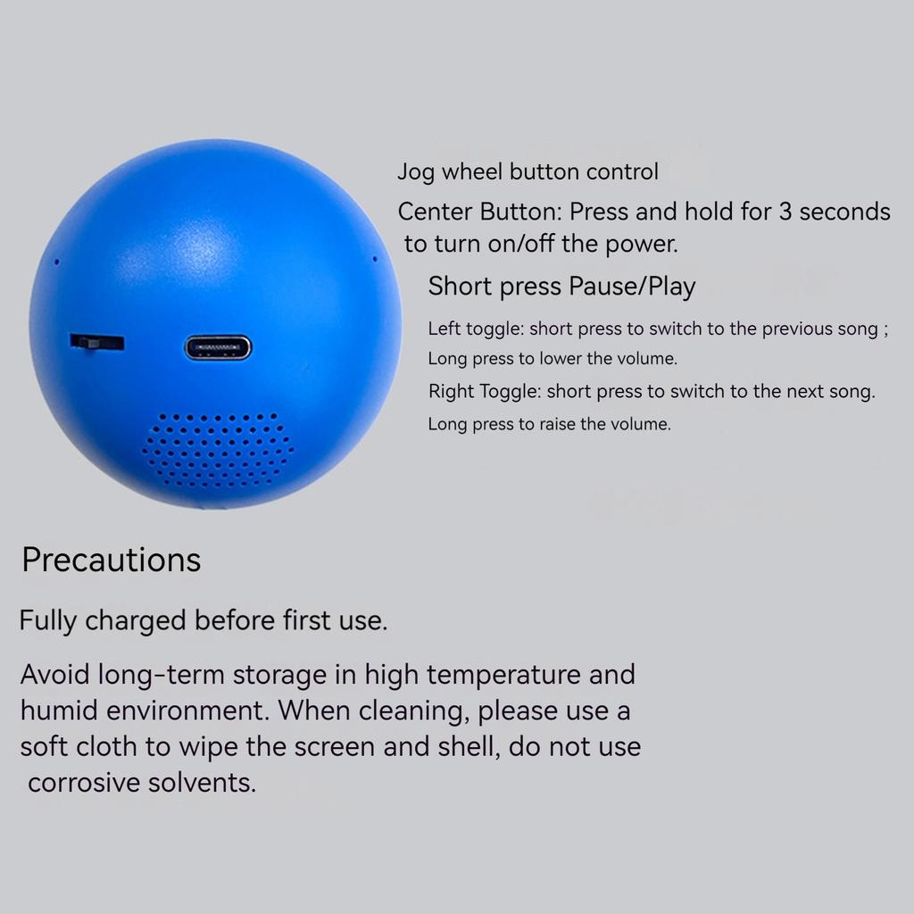 נגן וידאו כדור קריסטל 2.7 אינץ' כדור וידאו תלת-ממדי כדור קריסטל תצוגה דיגיטלית מתנה ליום השנה יום הולדת חתונה חג המולד