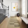Runner Rug Non-Slip Waterproof Dirt-Resistant Floor Mat Brown Imitation Texture Line Corridor Carpet Long Size Home Decor Mats