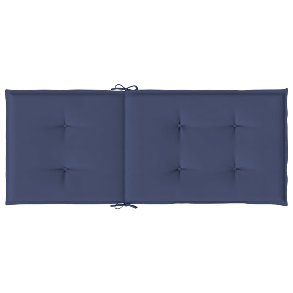 Hochlehner Seat Cushions 2 Pcs Navy Blue Fabric