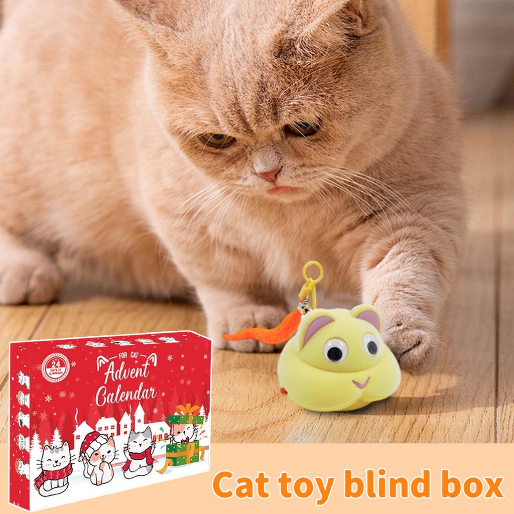 3D Stereo 24pc Cat Toy Christmas Blind/ Box XR-22 Pet Cat Blind/ Box
