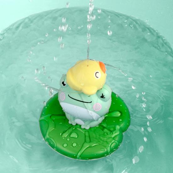 Frog Water Spray Toy for Kids Outdoor Water Play Pump with 4