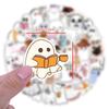 60-120 Cartoon Ghost Stickers - Wind Style Ghost Series