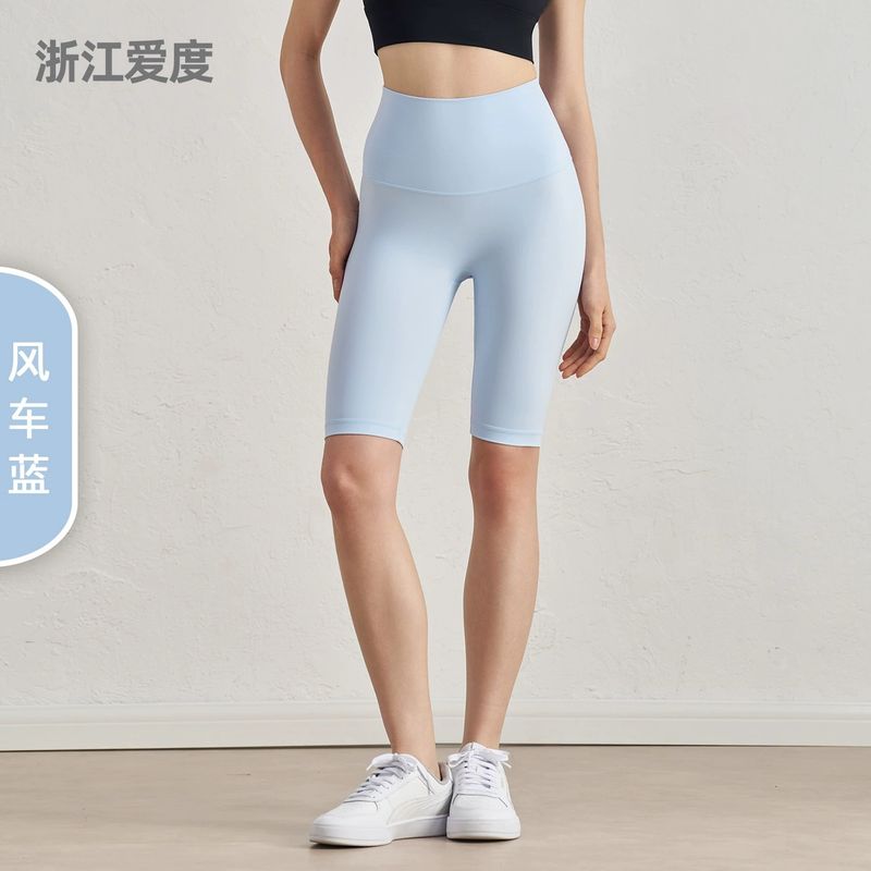 

Брюки-капри для йоги с высокой посадкой и облегающего кроя Брюки-капри с высокой талией и облегающего кроя Брюки для йоги blue M