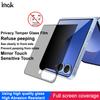 For Samsung Galaxy Z Flip7 5G Glass IMAK Privacy Temper Glass Full Screen Coverage Film