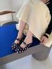 Women's Satin Round Toe Platform Bowknot Polka Dot French Style Elegant Outdoor Wear Slippers - Perfect for Daily Wear