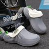 Men's Waterproof Indoor/Outdoor Plush Slippers with Thick Sole and Closed Toe for Winter Warmth.