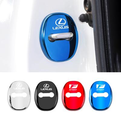 4 Stuks Auto Deurslot Beschermhoes Auto Embleem Roestbestendige Cover Voor GS IS LS500h ES260 ES300h RX350h NX260 UX260 LM RZ450e