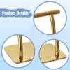 Salon Chair Foot Rest Stainless Steel Sturdy Professional Floor Standing Footrest Gold for Beauty