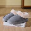 Fluffy Women's Slippers Home Winter Plush Ankle Boots Female Luxury Designer Casual Platform Shoes New Elegant Fuzzy Fur Slides