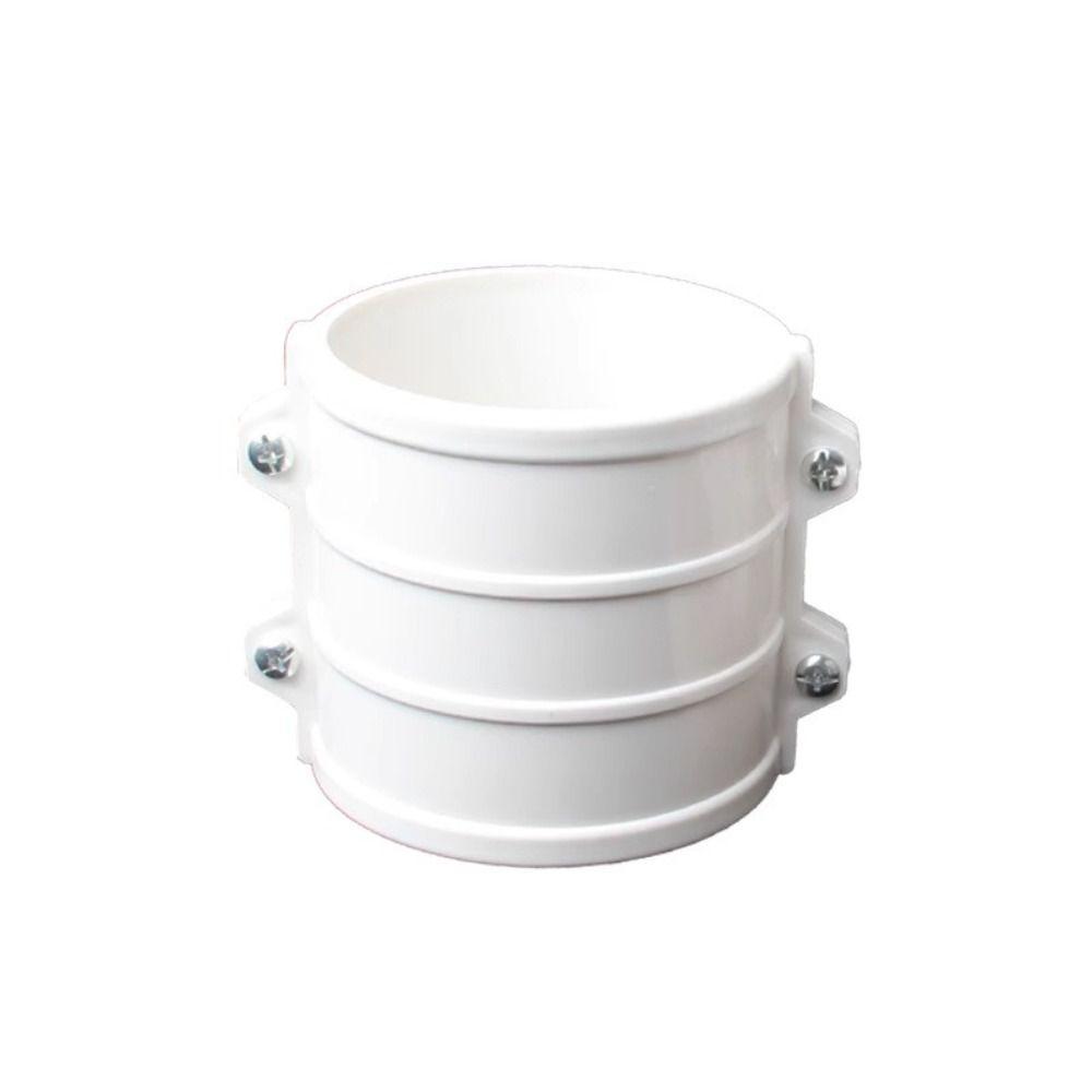 Nová opravná svorka na PVC vodovodní potrubí 50 mm/75 mm/110 mm/160 mm Svorkový typ Odtokové potrubí Bílý Rychlospojka Oprava
