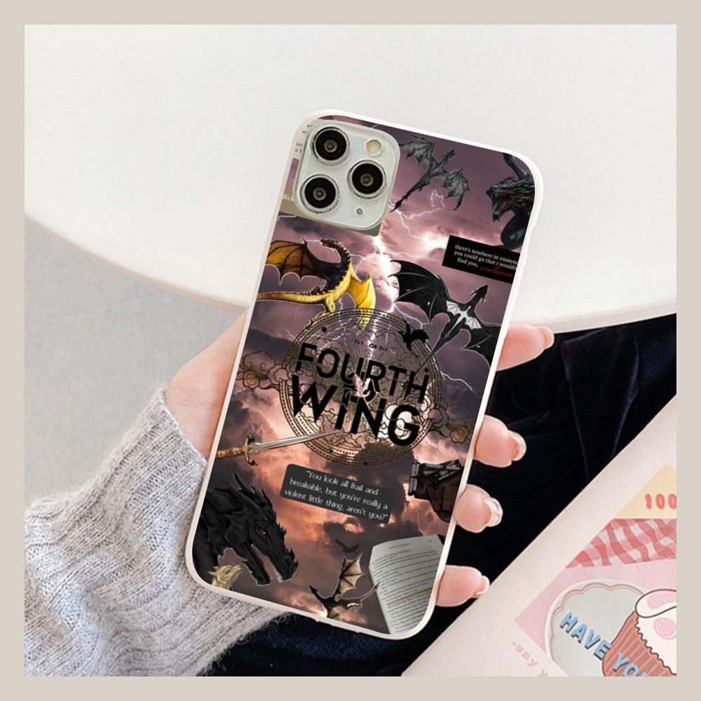 

Books F-Fourth Wing Iron F-Flame Phone Case For IPhone 14 11 12 13 Mini Pro Xs Max 8 7 6 6S Plus X XR Solid Candy Color Case iphone 14