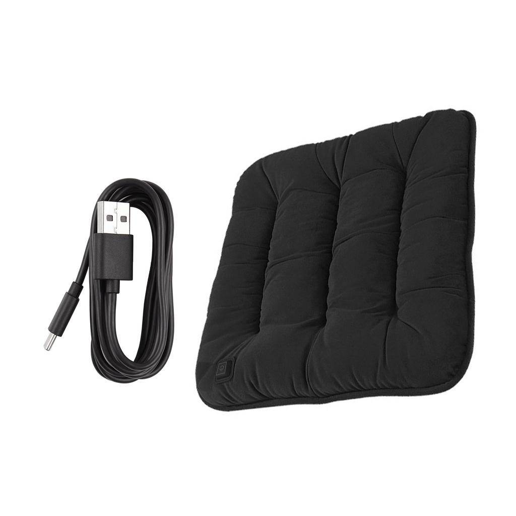 Car Heated Seats Cushion Washable Heated Pad Winter 12V Car USB Electric Heating Pad Fast Heating Seats Cushion
