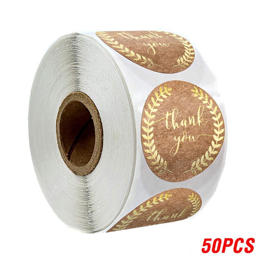 50-500Pcs Kraft Paper Homemade With Love Stickers Scrapbooking For Envelope And Package Seal Labels Sticker Stationery Handmade
