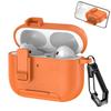 For AirPods 4 Case Leather Texture Matte Earphone Case with Phone Stand Bluetooth Headset Cover For AirPods Pro 3 2 1 Shockproof Earphone Charging Box