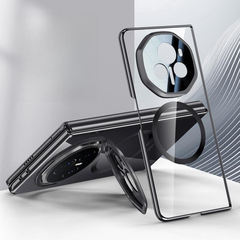 It Is Suitable for The HONOR Magic V3 Phone Case Stand, Featuring A Magnetic Transparent Full-case Shockproof, Simple and High-end Casing
