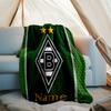 Personalized Custom Name Blanket - Borussia Mönchengladbach Print Design,Blanket for Sofa,Bed,Travel,Camping - Soft and Warm, Great Gift
