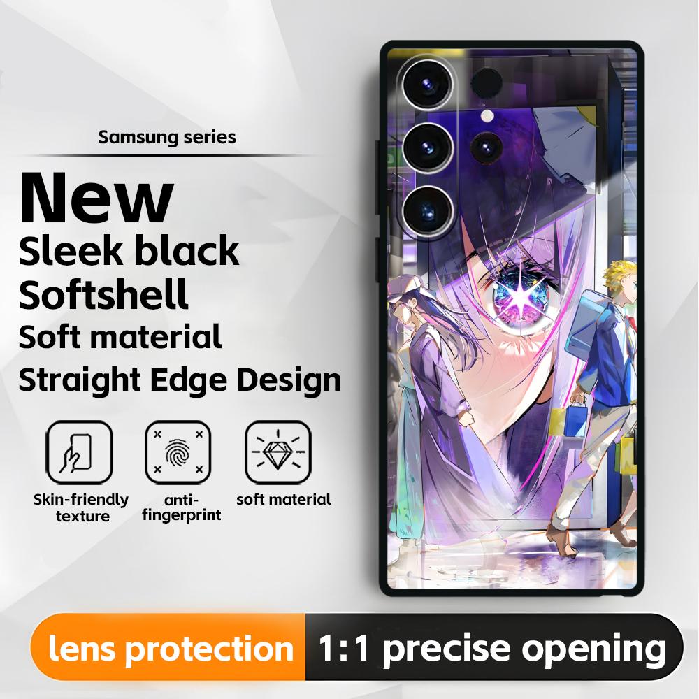 Anime Oshi no Ko  Phone Case For Samsung Galaxy S25 S24 S23 S22 S21 S20 Plus Ultra Note20 Soft Black
