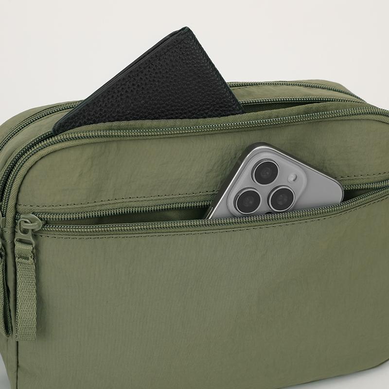 Borsa a tracolla leggera in nylon per uomo donna, borsa a tracolla messenger casual con tasche multiple