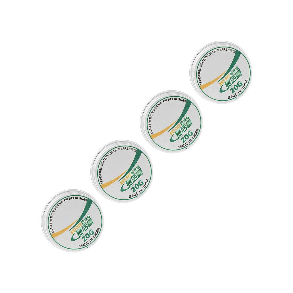 4Pcs Soldering Tip Refresher Clean Paste Tin Powder Resurrection Paste for Oxide Solder Iron Head