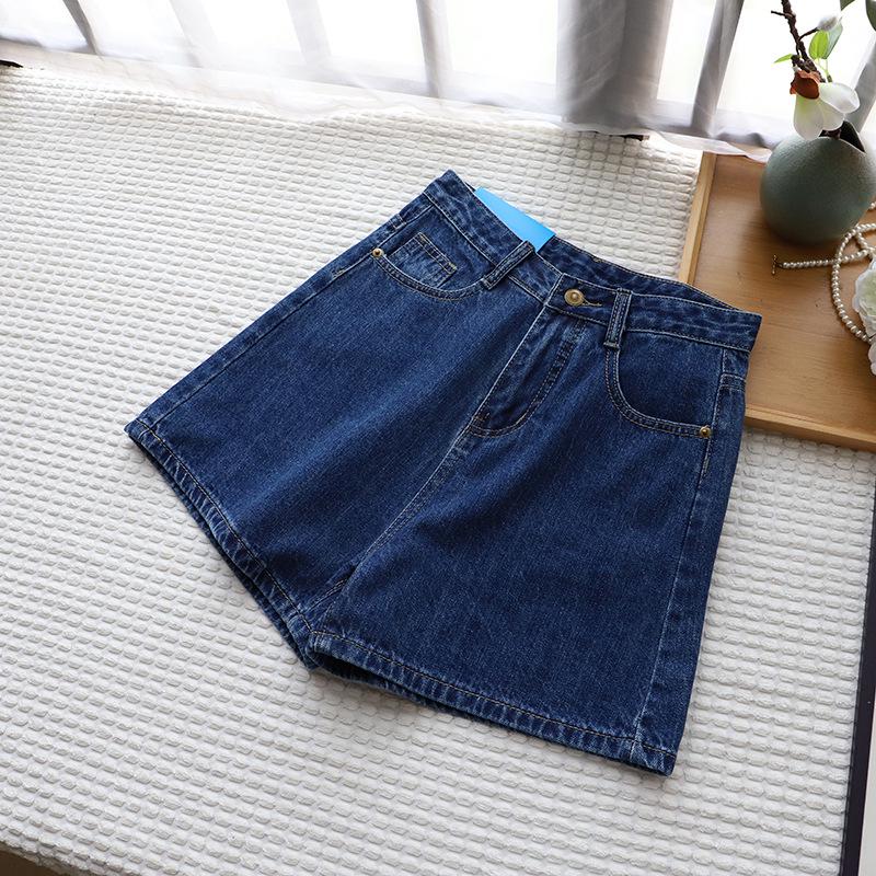 Bestseller 2025 Sommer Koreanischer Stil High Waist A-Linie Denimshorts für Damen