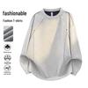 VUUG Men's Casual Crew Neck Long-Sleeve Deconstructed Sweatshirt